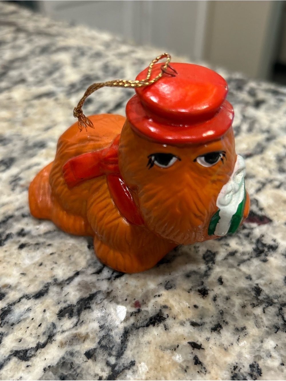 Vintage Mr. Snuffleupagus Sesame Street Christmas Ornament Jim Henson's Muppets